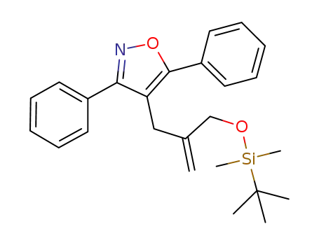 4-[[2-[[(1,1-dimethylethyl)dimethylsilyl]oxy]methyl]-2-propen-1-yl]-3,5-diphenylisoxazole