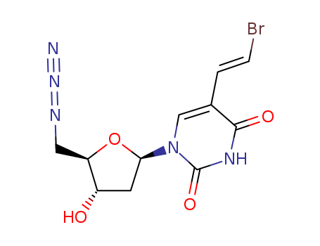 5'-azido-5-(2-bromoethenyl)-2',5'-dideoxy-(E)uridine