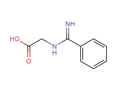Molecular Structure of 32683-07-1 (2-([IMINO(PHENYL)METHYL]AMINO)ACETIC ACID)