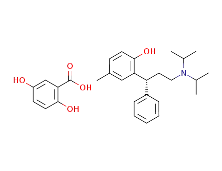 Molecular Structure of 1182264-71-6 (tolterodine gentisate)