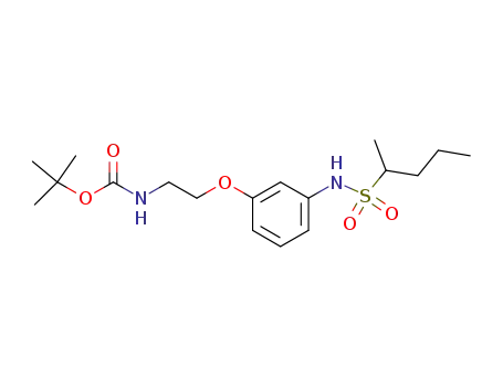 tert-butyl 2-(3-(1-methylbutylsulfonamido)phenoxy)ethylcarbamate