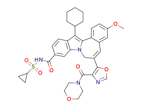 13-cyclohexyl-N-(cyclopropylsulfonyl)-3-methoxy-6-(4-(4-morpholinylcarbonyl)-1,3-oxazol-5-yl)-7H-indolo[2,1-a][2]benzazepine-10-carboxamide