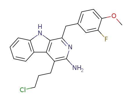 4-(3-chloropropyl)-1-(3-fluoro-4-methoxybenzyl)-9H-β-carbolin-3-amine