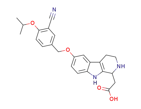 2-(6-(3-cyano-4-isopropoxybenzyloxy)-2,3,4,9-tetrahydro-1H-pyrido[3,4-b]indol-1-yl)acetic acid