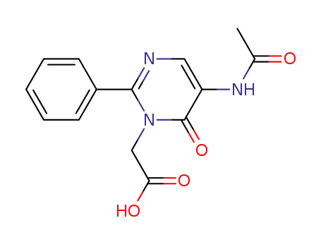 5-acetylamino-6-oxo-2-phenyl-1(6H)-pyrimidineacetic acid
