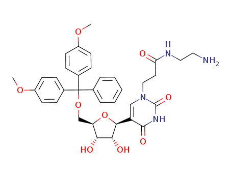N-(2-Aminoethyl)-5-[5-O-[bis(4-methoxyphenyl)phenylmethyl]-β-D-ribofuranosyl]-3,4-dihydro-2,4-dioxo-1(2H)-pyrimidinepropanamide