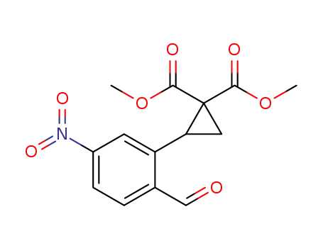 2-(2-formyl-5-nitrophenyl)cyclopropane-1,1-dicarboxylic acid dimethyl ester