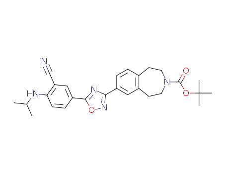 1,1-dimethylethyl 7-(5-{3-cyano-4-[(1-methylethyl)amino]phenyl}-1,2,4-oxadiazol-3-yl)-1,2,4,5-tetrahydro-3H-3-benzazepine-3-carboxylate
