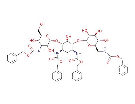 Molecular Structure of 5605-66-3 (1,3,6',2''-tetra-N-benzyloxycarbonyl-kanamycin A)