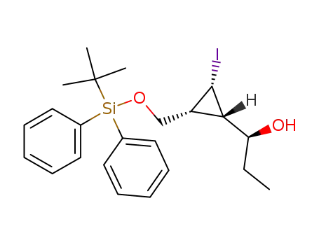 1-[2-(t-butyl-diphenyl-silanyloxymethyl)-3-iodo-cyclopropyl]-propan-1-ol