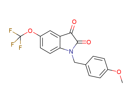 1H-Indole-2,3-dione, 1-[(4-methoxyphenyl)methyl]-5-(trifluoromethoxy)-