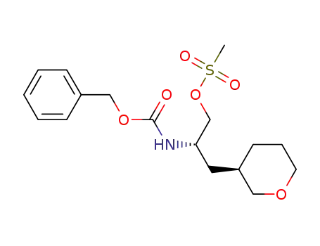 CarbaMic acid, N-[(1S)-1-[[(Methylsulfonyl)oxy]Methyl]-2-[(3R)-tetrahydro-2H-pyran-3-yl]ethyl]-, phenylMethyl ester