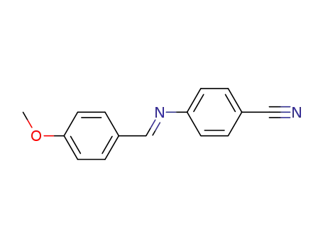 Molecular Structure of 98986-84-6 (Benzonitrile, 4-[(E)-[(4-methoxyphenyl)methylene]amino]-)