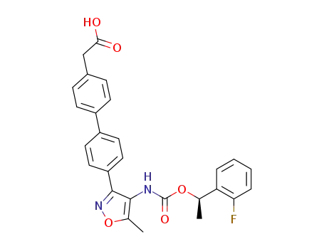 (4'-{4-[(R)-1-(2-fluoro-phenyl)-ethoxycarbonylamino]-5-methyl-isoxazol-3-yl}-biphenyl-4-yl)-acetic acid