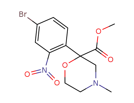methyl 2-(4-bromo-2-nitrophenyl)-4-methylmorpholine-2-carboxylate