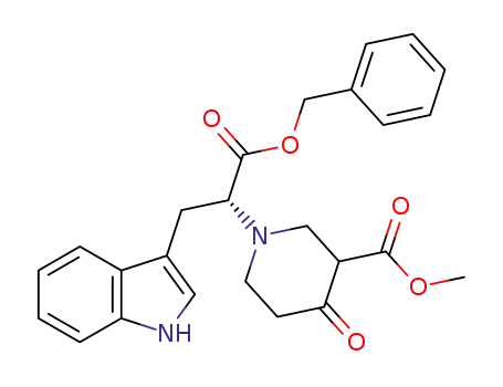 methyl 1-((S)-3-(1H-indol-3-yl)-1-benzyloxy-1-oxopropan-2-yl)-4-oxopiperidine-3-carboxylate