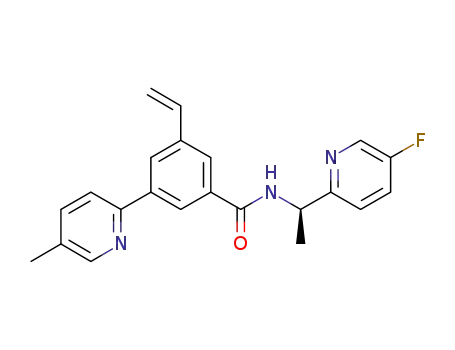 N-[(1R)-1-(5-fluoro-2-pyridinyl)ethyl]-3-(5-methyl-2-pyridinyl)-5-vinylbenzamide