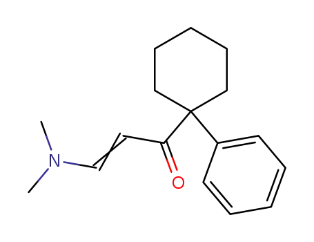 Molecular Structure of 1185018-48-7 (3-dimethylamino-1-(1-phenyl-cyclohexyl)-propenone)