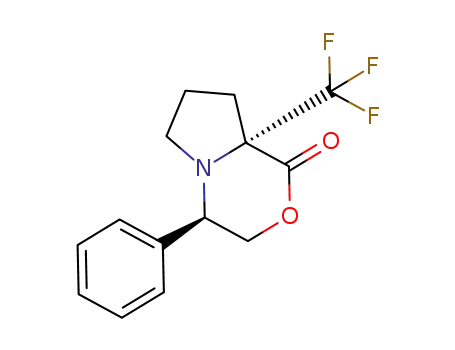 (4R,8aS)-4-Phenyl-8a-(trifluoromethyl)hexahydro-1H-pyrrolo[2,1-c][1,4]oxazin-1-one