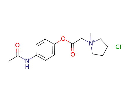 Molecular Structure of 1234188-70-5 (1-(2-(4-acetamidophenoxy)-2-oxoethyl)-1-methylpyrrolidiniuim chloride)