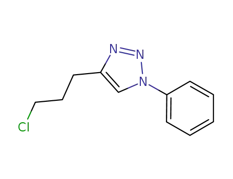 Molecular Structure of 1101825-01-7 (4-(3-chloropropyl)-1-phenyl-1H-1,2,3-triazole)