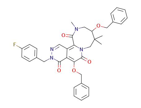 5,10-bis(benzyloxy)-3-(4-fluorobenzyl)-9,9,12-trimethyl-9,10,11,12-tetrahydro-3H-pyridazino[4',5':3,4]pyrido[1,2-a][1,4]diazocine-4,6,13(8H)-trione