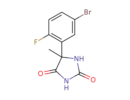 (RS)-5-(5-bromo-2-fluorophenyl)-5-methyl-imidazolidine-2,4-dione