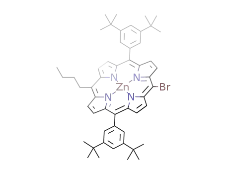 5-bromo-15-n-butyl-10,20-bis[3,5-di(tert-butyl)phenyl] zinc porphyrin