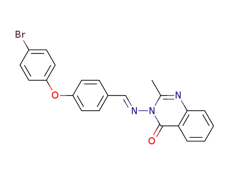 3-(((E)-[4-(4-bromophenoxy)phenyl]methylidene)amino)-2-methylquinazolin-4(3H)-one