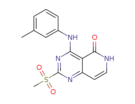 4-[(3-methylphenyl)amino]-2-(methylsulfonyl)pyrido[4,3-d]pyrimidin-5(6H)-one