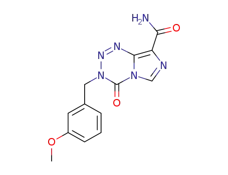 3-(3-methoxybenzyl)-4-oxo-3,4-dihydroimidazo[5,1-d][1,2,3,5]tetrazine-8-carboxamide