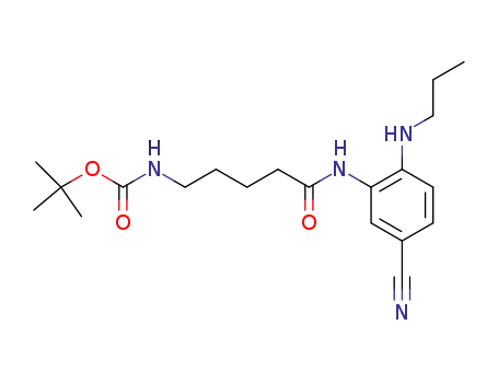 t-butyl [4-(5-cyano-2-propylamino-phenylcarbamoyl)-butyl]-carbamate
