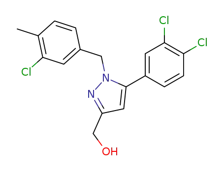 1H-Pyrazole-3-methanol,
1-[(3-chloro-4-methylphenyl)methyl]-5-(3,4-dichlorophenyl)-