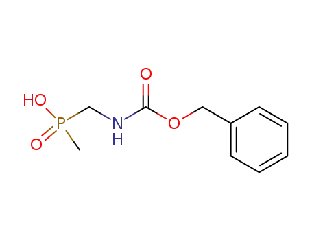 Molecular Structure of 154370-37-3 (Carbamic acid, [(hydroxymethylphosphinyl)methyl]-, phenylmethyl ester)