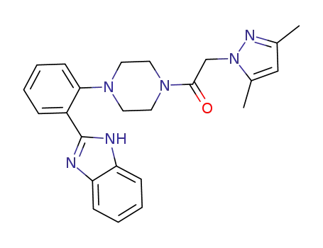 1-{4-[2-(1H-benzoimidazol-2-yl)phenyl]piperazin-1-yl}-2-(3,5-dimethyl-pyrazol-1-yl)ethanone