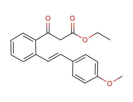 (E)-ethyl 3-(2-(4-methoxystyryl)phenyl)-3-oxopropanoate
