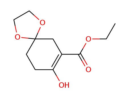 8-hydroxy-1,4-dioxaspiro[4.5]dec-7-ene-7-carboxylic acid ethyl ester