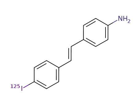 4-[2-(4-[125I]iodo-phenyl)-vinyl]-phenylamine