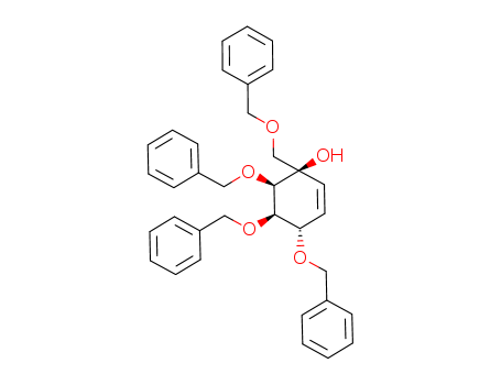 1,2,3-Tri-O-benzyl-4-[(benzyloxy)methyl]cyclohex-5-ene-1,2,3,4-tetraol