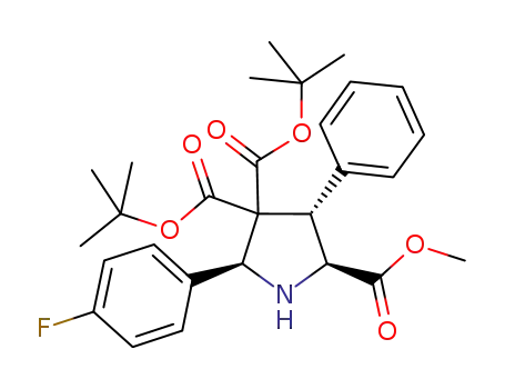 (2S,3S,5S)-4,4-di-tert-butyl 2-methyl 5-(4-fluorophenyl)-3-phenylpyrrolidine-2,4,4-tricarboxylate