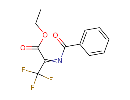 Propanoic acid, 2-(benzoylimino)-3,3,3-trifluoro-, ethyl ester