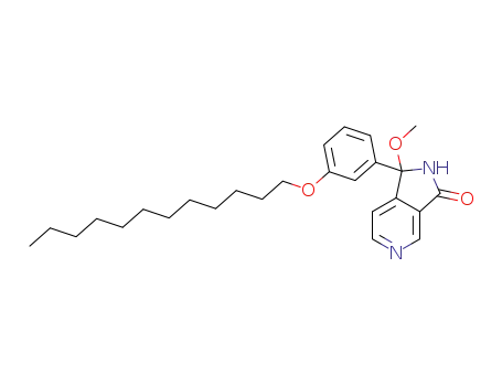 (RS)-1-[3-(dodecyloxy)phenyl]-1-methoxy-1,2-dihydro-3H-pyrrolo[3,4-c]pyridin-3-one