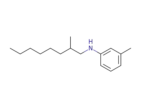 Molecular Structure of 1227053-80-6 (3-methyl-N-(2-methyloctyl)aniline)