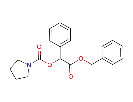 Molecular Structure of 1041400-01-4 (2-(benzyloxy)-2-oxo-1-phenylethyl pyrrolidine-1-carboxylate)