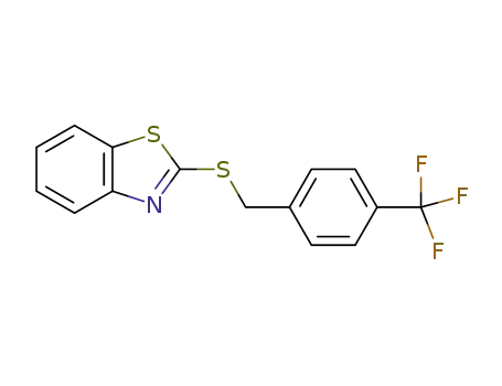 Molecular Structure of 758716-82-4 (2-[(4-(trifluoromethyl)benzyl)thio]benzo[d]thiazole)