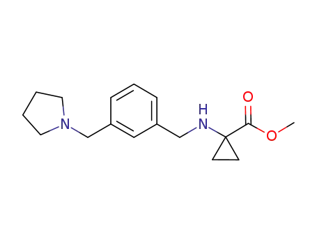 methyl 1-(3-(pyrrolidin-1-ylmethyl)benzylamino)cyclopropanecarboxylate