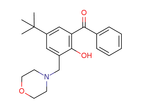 (5-tert-butyl-2-hydroxy-3-(morpholinomethyl)phenyl)(phenyl)methanone