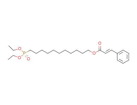 2-Propenoic acid, 3-phenyl-, 11-(diethoxyphosphinyl)undecyl ester,
(2E)-