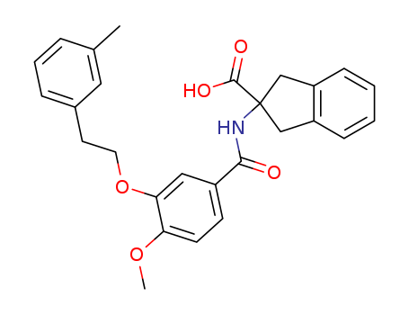 2-[4-methoxy-3-(2-m-tolyl-ethoxy)-benzoylamino]-indane-2-carboxylic acid(1195941-38-8)