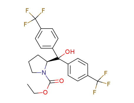 2-[bis(4-trifluoromethylphenyl)hydroxymethyl]pyrrolidine-1-carboxylic acid ethyl ester